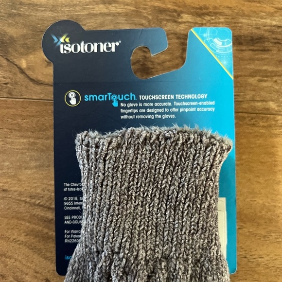 Isotoner Women’s Charcoal SmartTouch Gloves - Picture 3 of 5